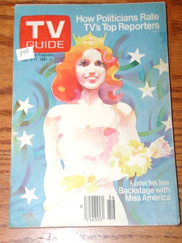 TV Guide 1981 Back Issue Miss America Cover September 5-11 Don Weller Cover Art (29)