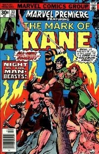 Marvel Premiere #33 The Mark of Kane (Volume 1)