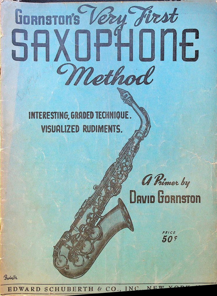 Gornston's Very First Saxophone Method Primer David Gornston 1938