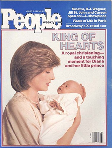 People Weekly Magazine August 16. 1982 (Diana and Prince William on Cover)