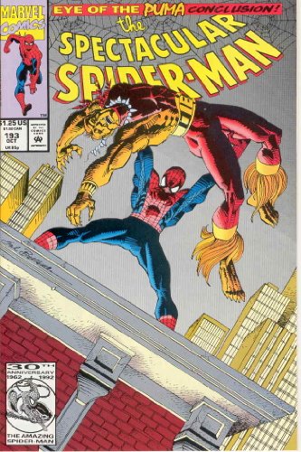 The Spectacular Spider-Man #193 : Over the Edge (The Eye of the Puma - Marvel Comics)