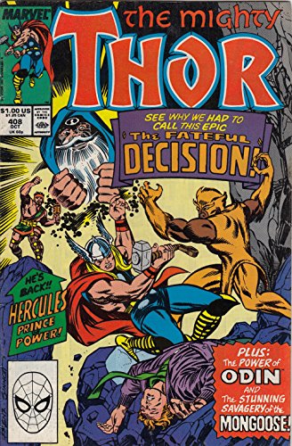 The Mighty Thor, No. 408: The Fateful Decision