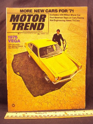 1970 70 August MOTOR TREND Magazine (Features: Test Reports on Vega 2300, Duster, + Paul Newman Interview, & Indy 41)