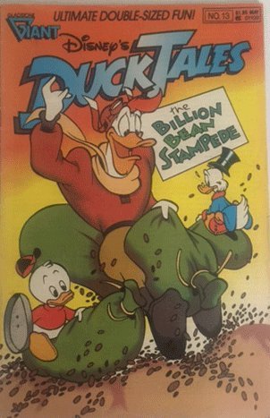 Giant Walt Disney's Duck Tales - The Billion Bean Stampede No. 13 May 1990