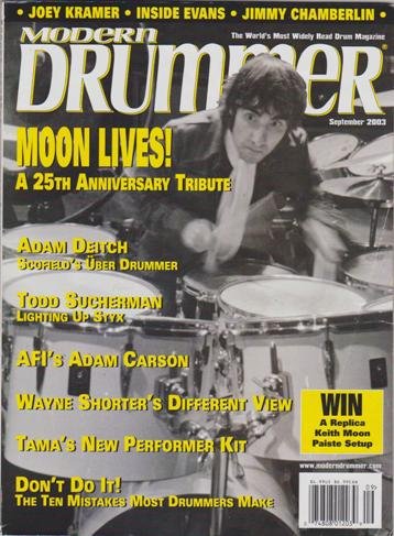 Modern Drummer Magazine (September 2003) (Moon Lives! A 25th Anniversary Tribute)