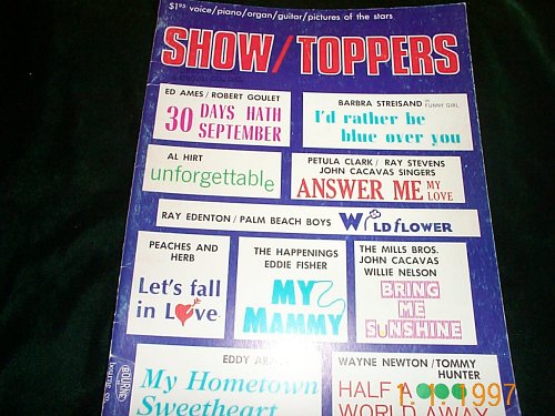 Show/Toppers (voice, piano, organ, guitar, pictures of the stars songbook)