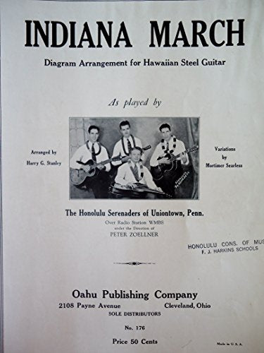 Indiana March (Diagram Arrangement for Hawaiian Steel Guitar)