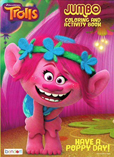 Dreamworks Trolls Have A Poppy Day Jumbo Coloring and Activity Book, Pink