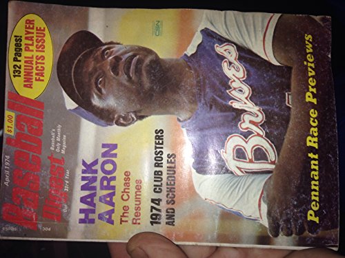 April 1974 Baseball Digest- Hank Aaron