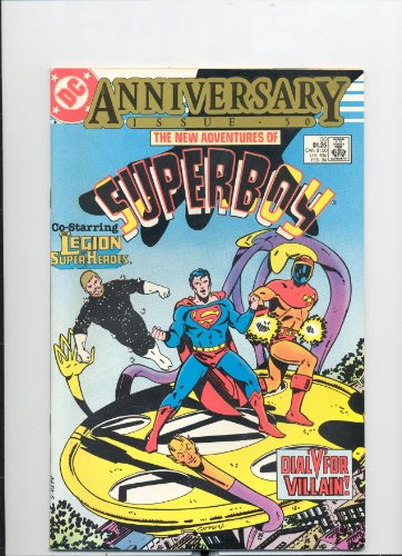 New Adventures of Superboy comic book Anniversary Issue "Dial V for Villain" - No 50 - February 1984