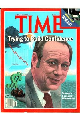 Time Magazine January 30 1978 Trying to Build Confidence Treasury Secretary Blumenthal * Middle East Walkout