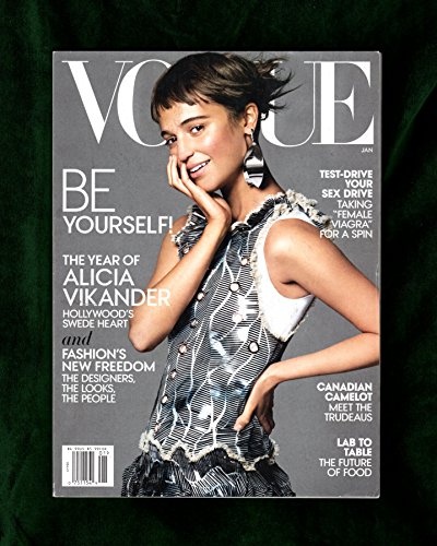 Vogue Magazine (January, 2016) Alicia Vikander Cover