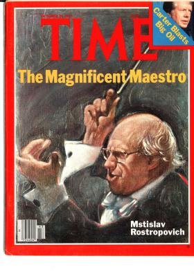 Time Magazine October 24 1977 The Magnificent Maestro Mstislav Rostropovich * Carter Blasts Big Oil