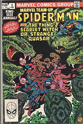 Marvel Team-up, Featuring Spider-Man and the Thing, Scralet Witch, Dr. Strange, Quasar, Vol. 1, No. 5, 1982, King-Sized Annual