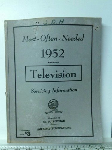 Most-Often-Needed 1952 Television Servicing Information