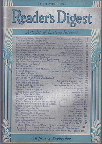 Reader's Digest December, 1942; Vol. 41, No. 248