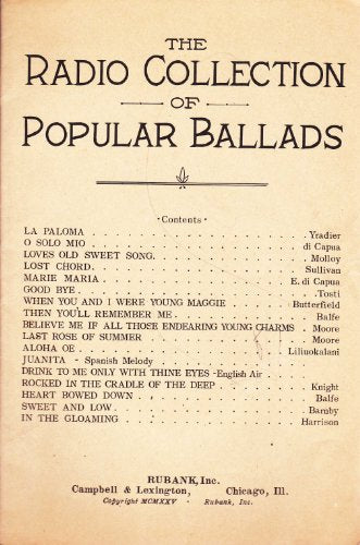 Radio Collection of Popular Ballads