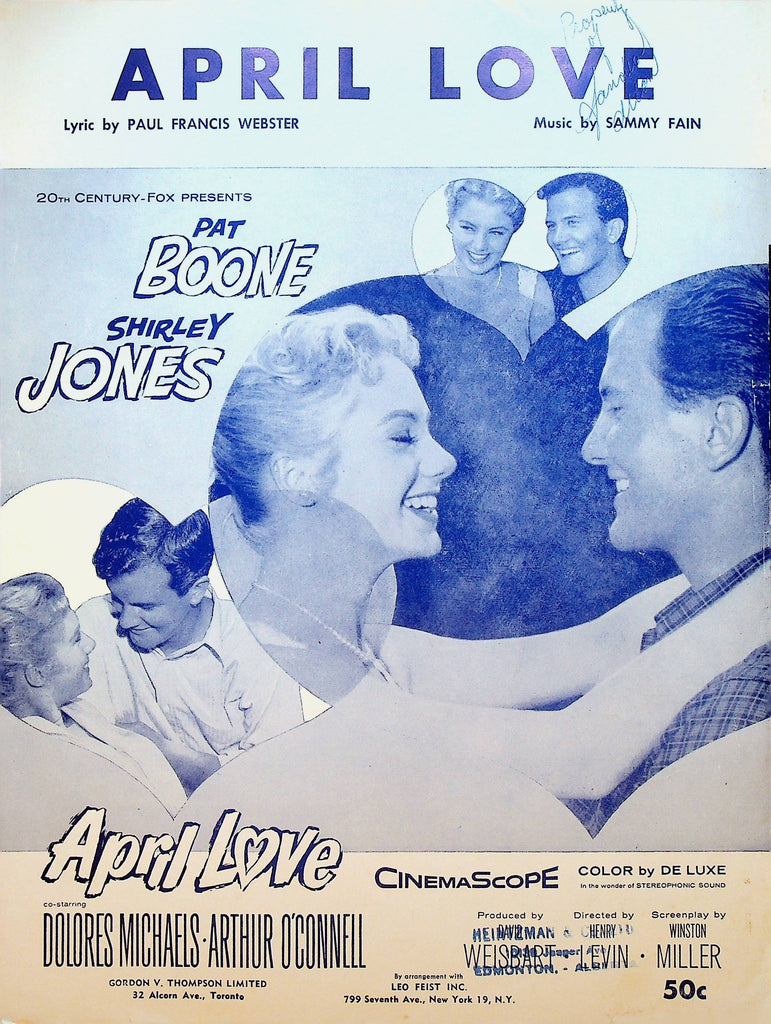 April Love Sheet Music