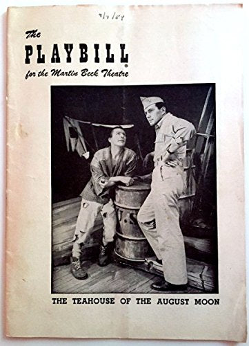 The Teahouse of the August Moon. The Playbill for the Martin Beck Theatre.