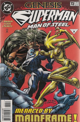 Superman the Man of Steel Number 72 (Menaced by Mainframe)