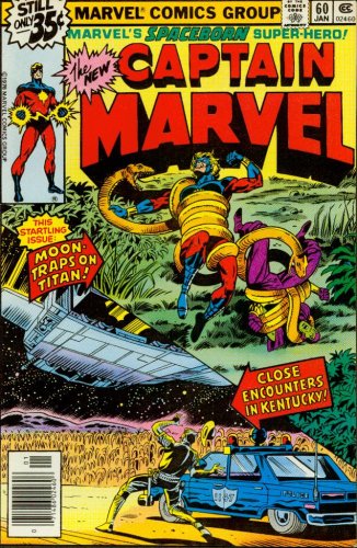 Captain Marvel #60 Moon-Traps on Titan!