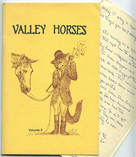 Valley Horses: Volume II [with A.L.s.]
