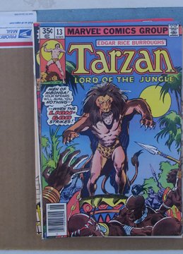 Tarzan Lord Of The Jungle Comic Book From Marvel #13