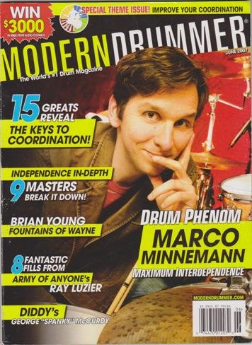 Modern Drummer Magazine (June 2007) (Drum Phenom - Marco Minnemann)