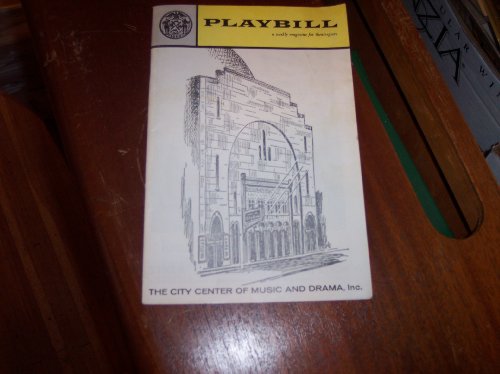 Nov 6 1961 Playbill- City Center of Music & Drama