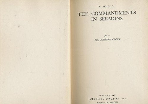 The Commandments in Sermons