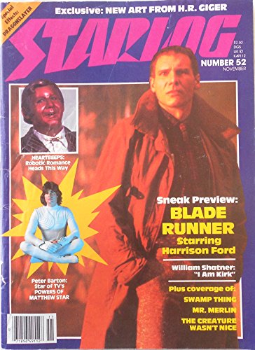 Starlog #52 Nov. 1981 Blade Runner Powers of Matthew Star Heartbeeps
