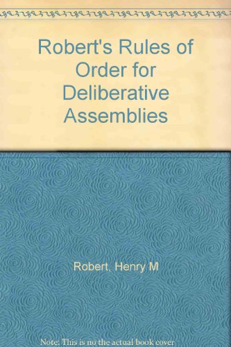 Robert's rules of order