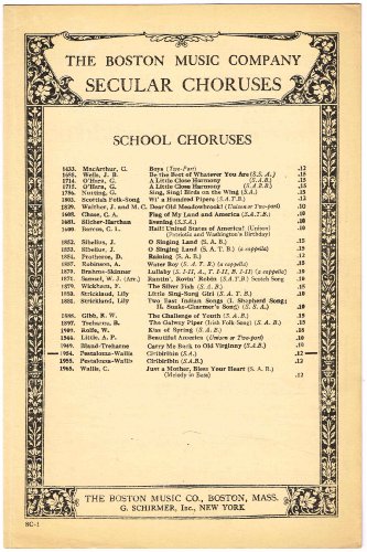 CIRIBIRIBIN (for Two-Part Women's Chorus [SA]), with Piano accompaniment