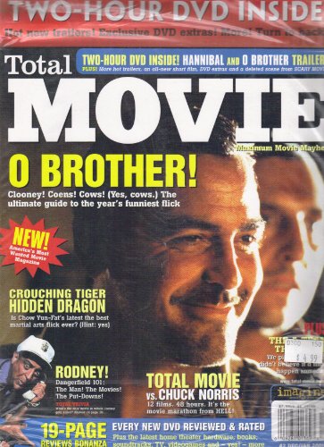 TOTAL MOVIE MAXIMUM MOVIE MAYHEM MAGAZINE #2 DEC/JAN 2001-O' BROTHER COVER