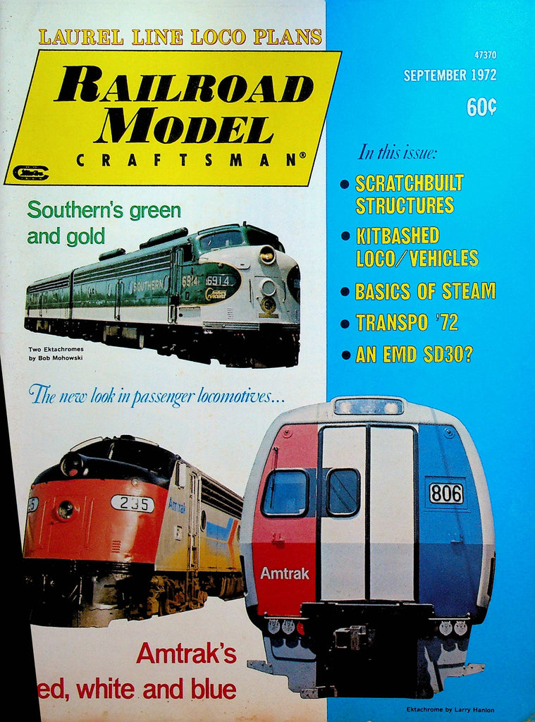 Railroad Model Craftsman Magazine September 1972