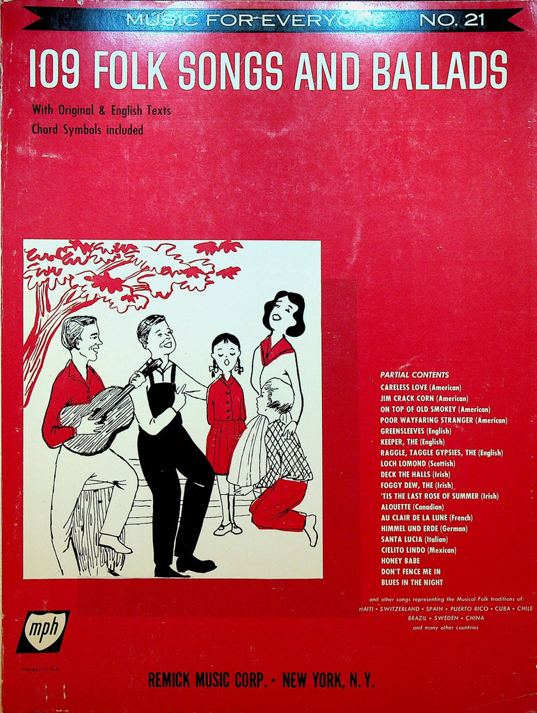109 Folk Songs and Ballads