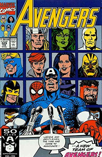 Avengers #329 "The Entire Membership Gathers to Choose a New Roster. "