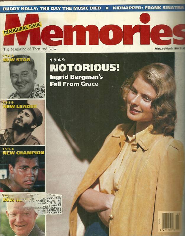 Memories Magazine February 1989 FIRST ISSUE Fidel Castro Muhammad Ali