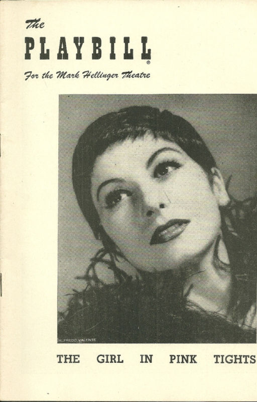 The Girl in Pink Tights March 29 1954 Playbill GREGORY HINES Jeanmaire