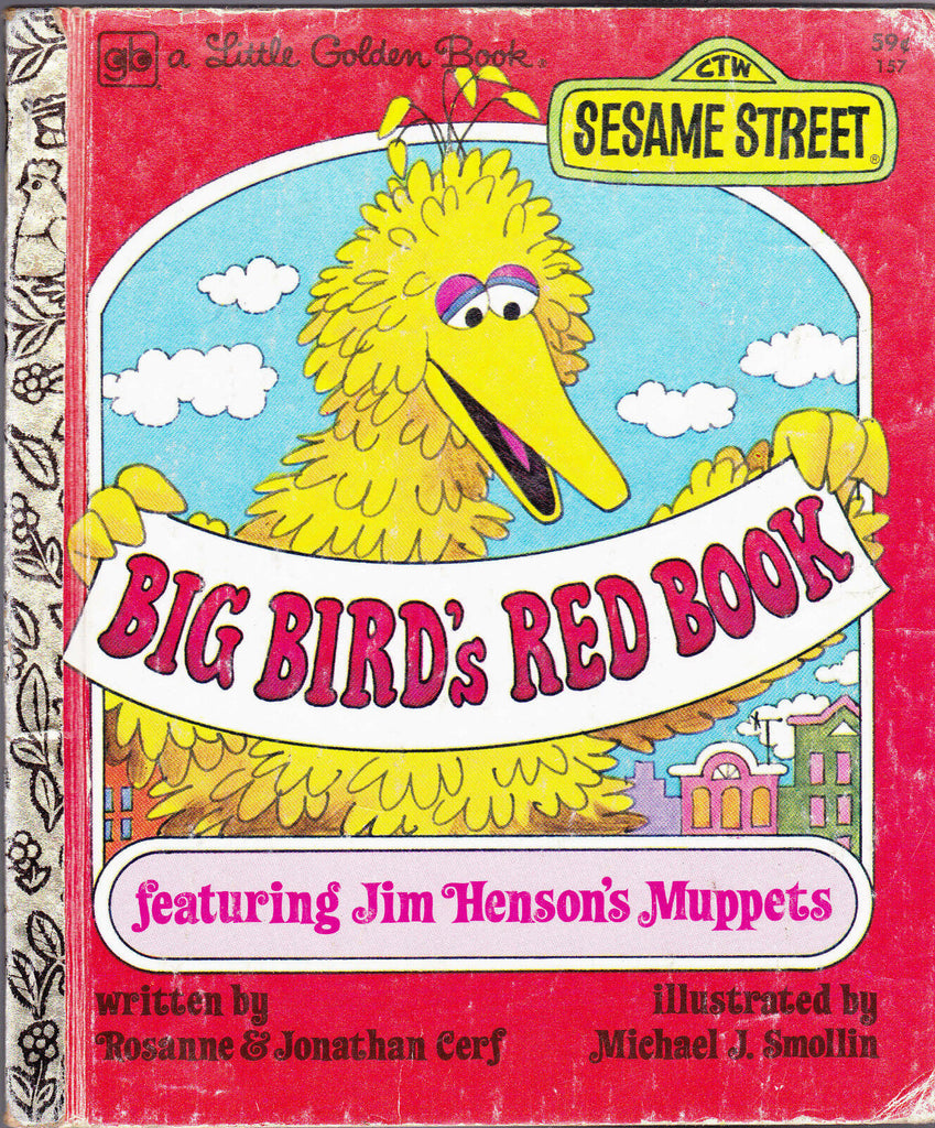 Big Bird's Red Book  Little Golden Book Sesame Street 1st print