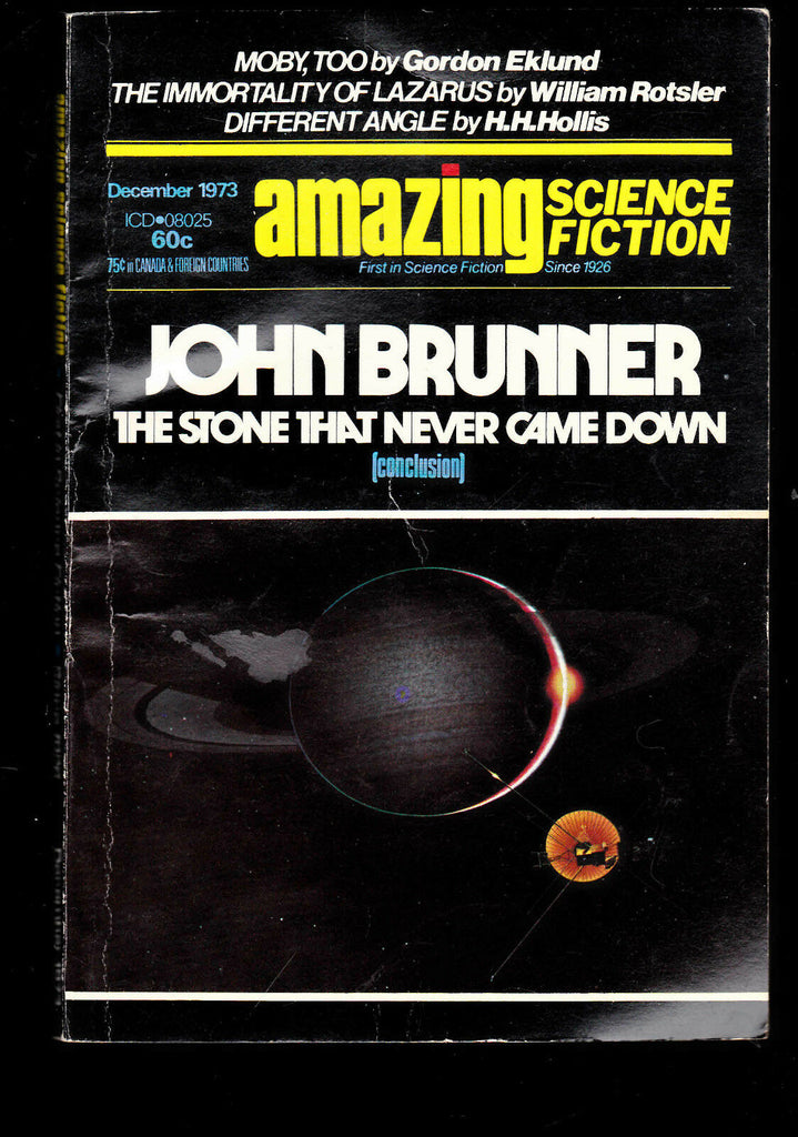 Amazing Science Fiction December 1973 John Brunner Gordon Eklund HH Hollis