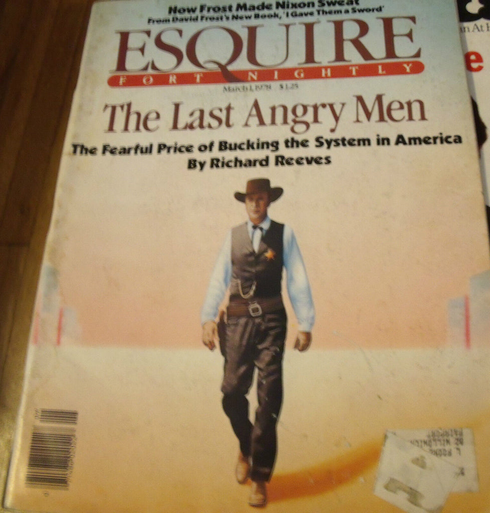 March 1 1978 Esquire Magazine David Frost Reggie Jackson Billy Kidd