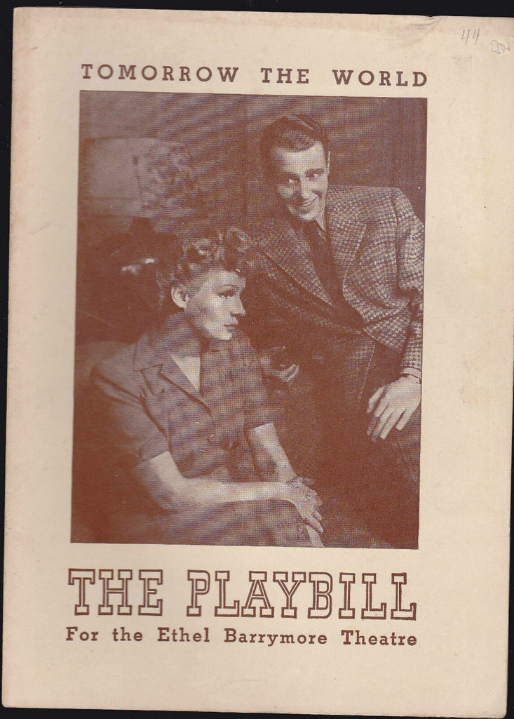 Tomorrow the World Playbill Ralph Bellamy Shirley Booth February 20 1944