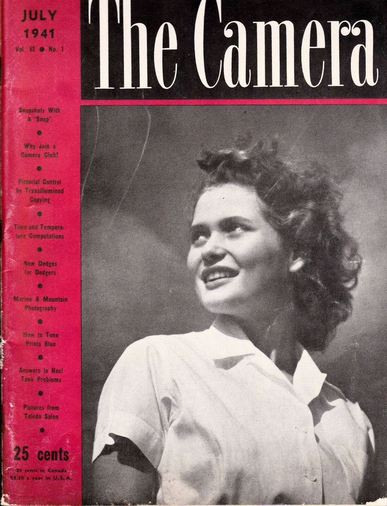 The Camera Magazine Second Toledo Ohio International Photos July 1941
