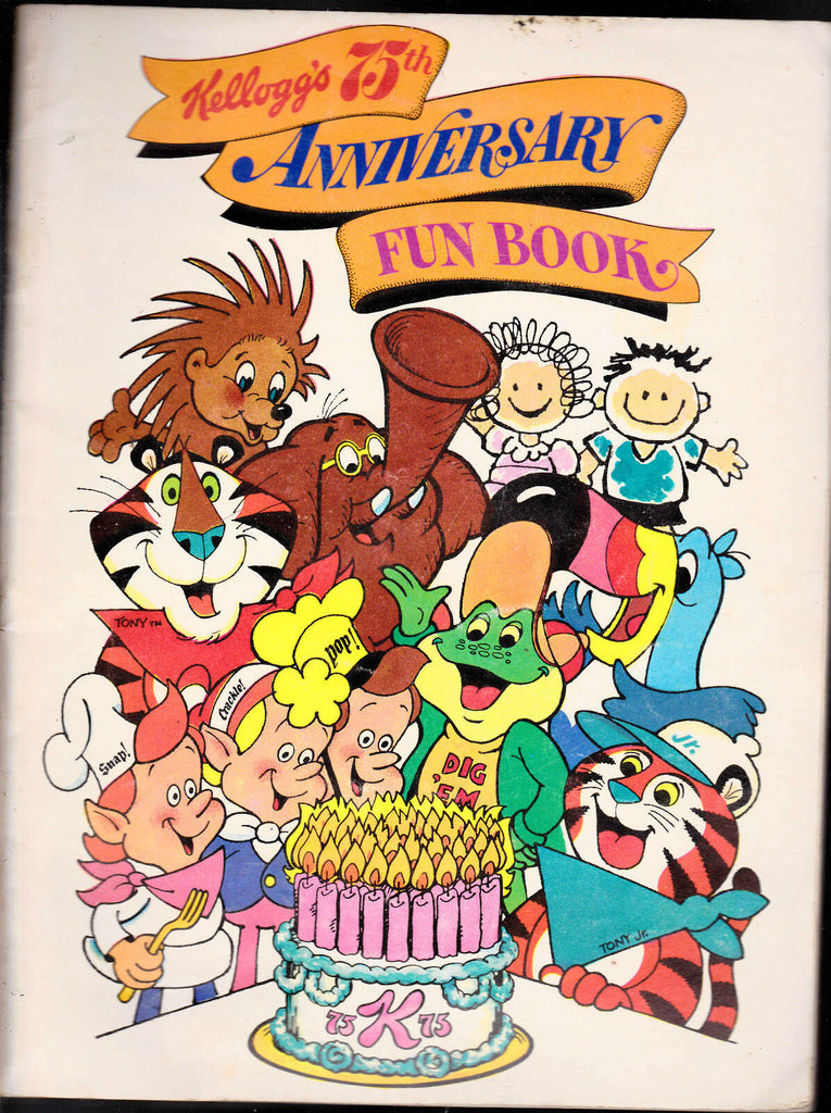 Kellogg's 75th Anniversary Fun Book Tony the Tiger Dig Em Snap Crackle Pop