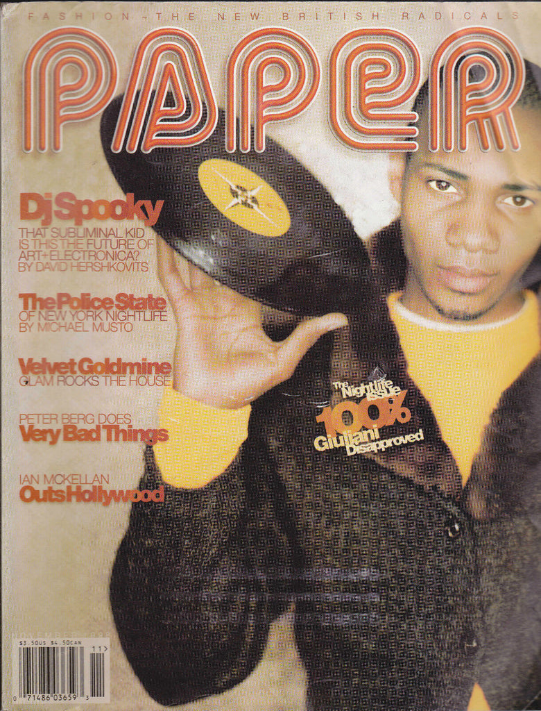 Paper Magazine DJ Spooky Fashion Peter Berg Ian McKellan November 1998