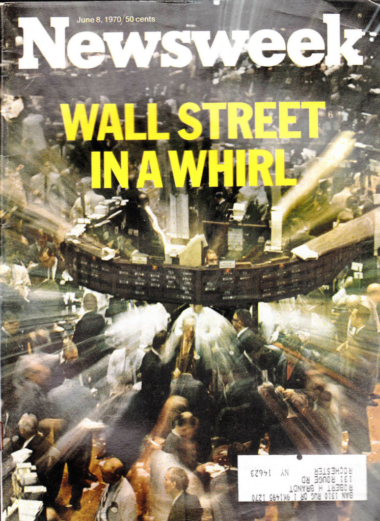 Newsweek Magazine- Wall Street in a Whirl, Atlantic City  June 8 1970