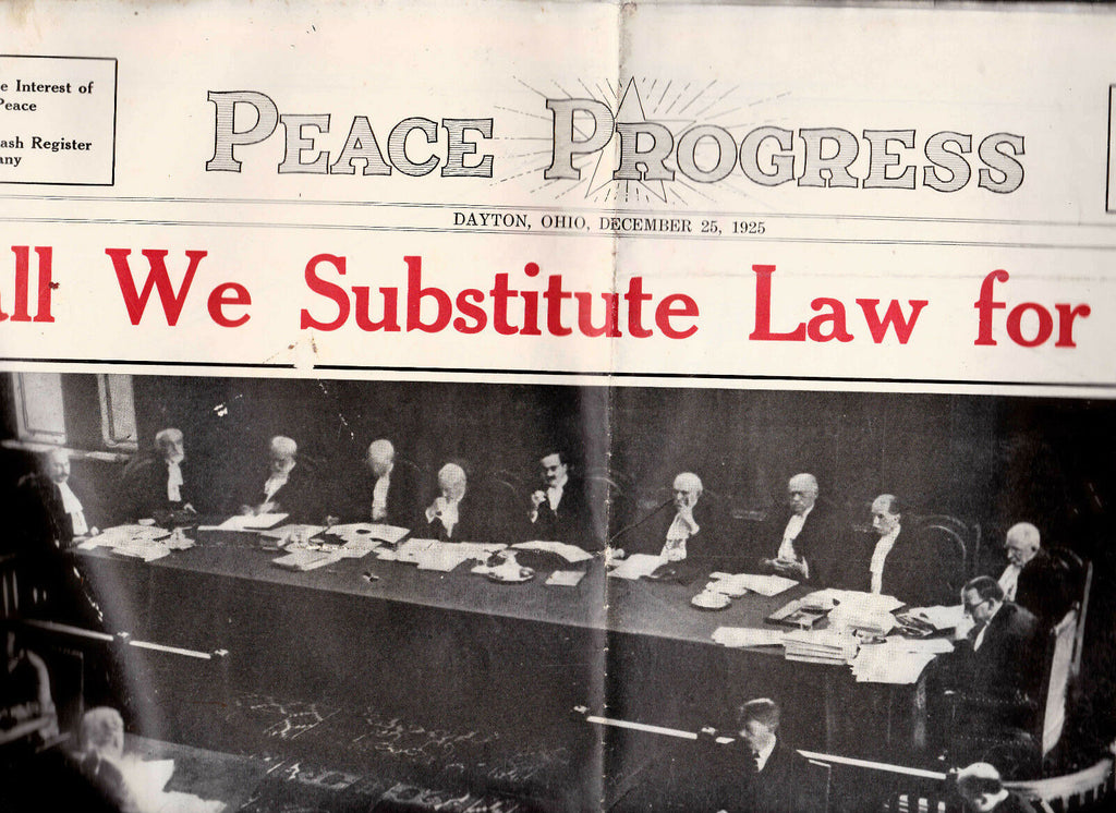 National Cash Register Company Peace Progress 1925 Newspaper NCR
