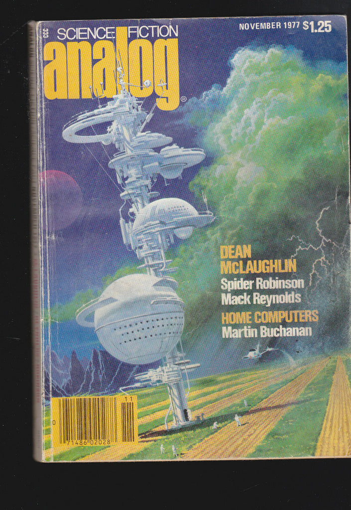 Analog Magazine November 1977 Spider Robinson Mack Reynolds Dean McLaughlin