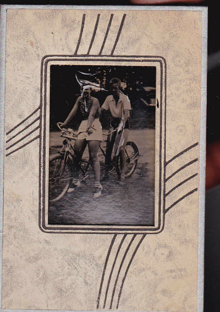 Bicycle photograph- Peg & Junior Ricter- He Was Killed in the War